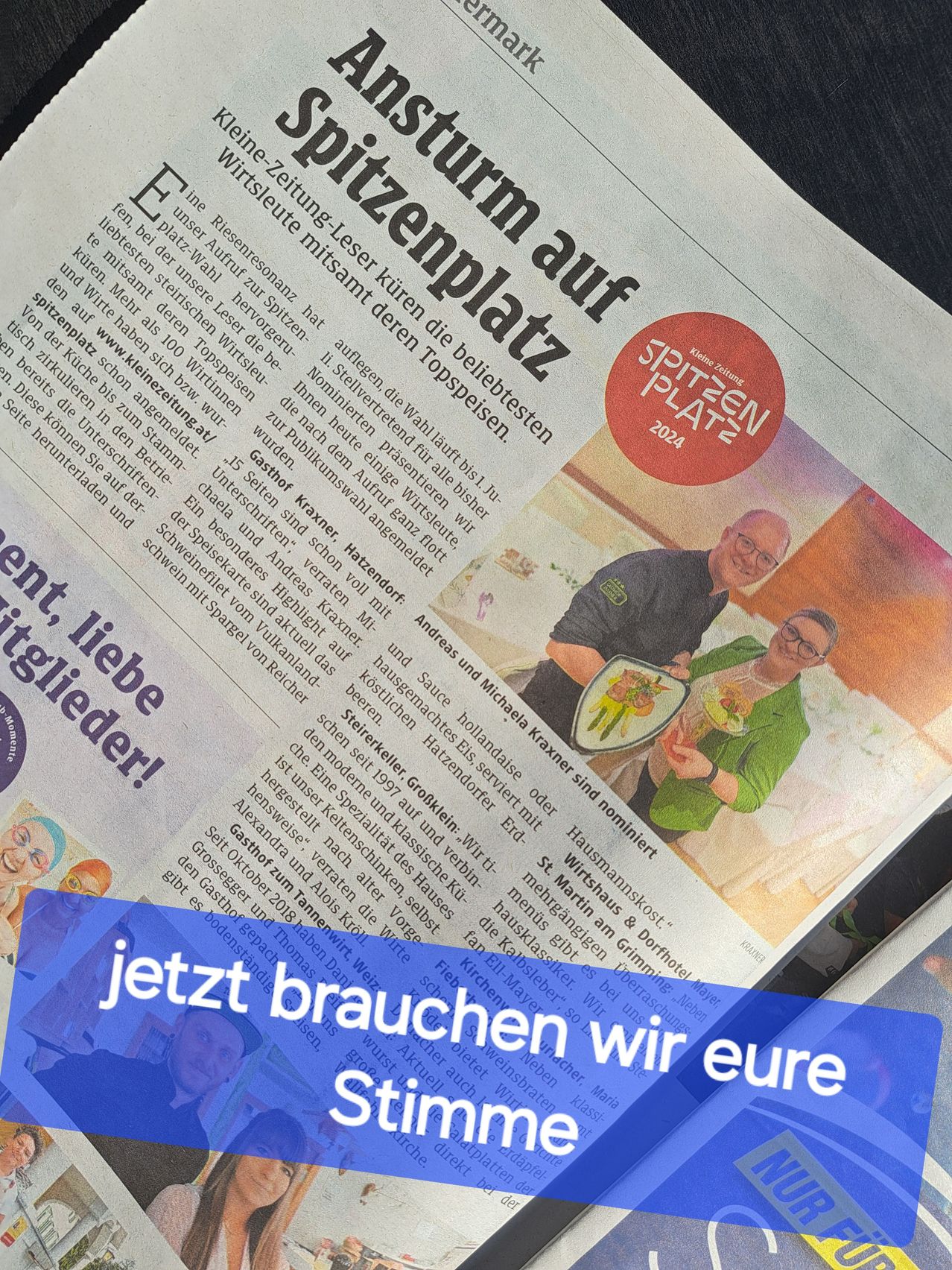 Bild enthält, Newspaper, Text, Person, Adult, Male, Man, Face, Head, Advertisement, Poster