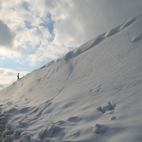 Bild enthält, Slope, Ice, Nature, Outdoors, Glacier, Mountain, Piste, Snow, Sport