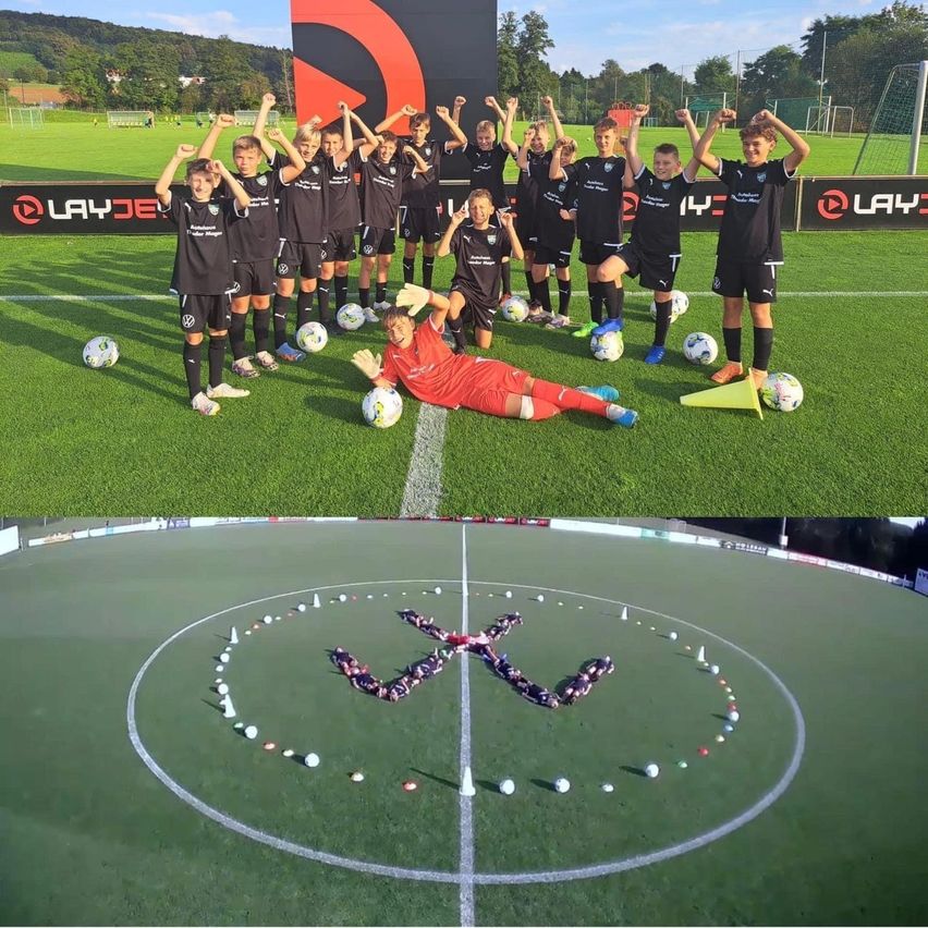 Bild enthält, Soccer Ball, Sport, Person, People, Boy, Male, Teen, Celebrating, Shoe, Field