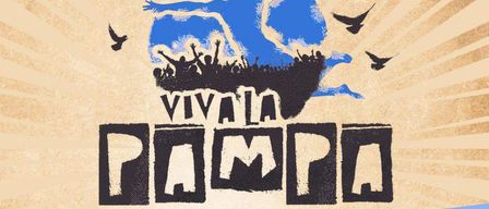 Plakat für Viva Pampa Veranstaltung am 19.07.2025 mit Beachvolleyball in Freibad Mettersdor. Eintrittspreis 60 Euro. Beinhaltet drei Viva Handtücher, drei Badeanzüge, zwei Stehrunden, vier Spiele und einen B-Preis. QR-Code zur Anmeldung.
