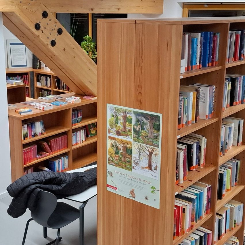 Bild enthält, Book, Indoors, Library, Publication, Furniture, Building, Interior Design, Bookcase, Chair, Person