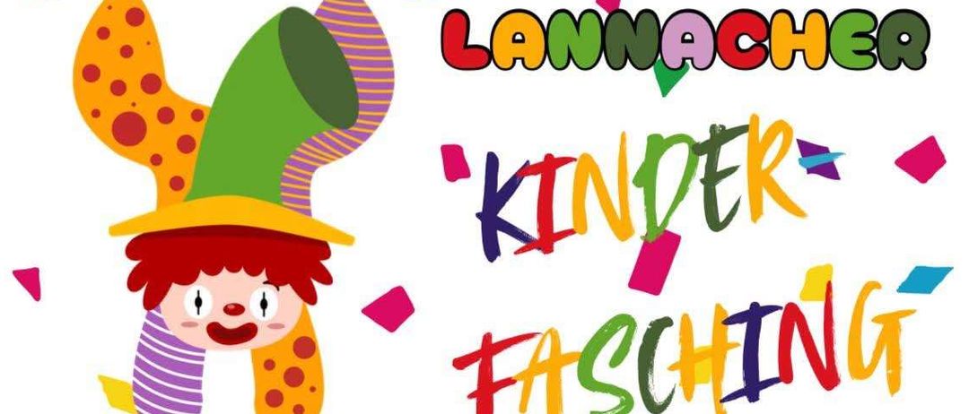 Ein Plakat für ein Kinderfaschingsfest am 17. Februar 2026. Die Veranstaltung beginnt um 13:45 Uhr auf dem Platz vor der Steinhalle. Ein Kinderprogramm mit Musik, Spielen und Gruppenspielen ist geplant. Für jedes Kind gibt es kostenlose Snacks und Getränke.