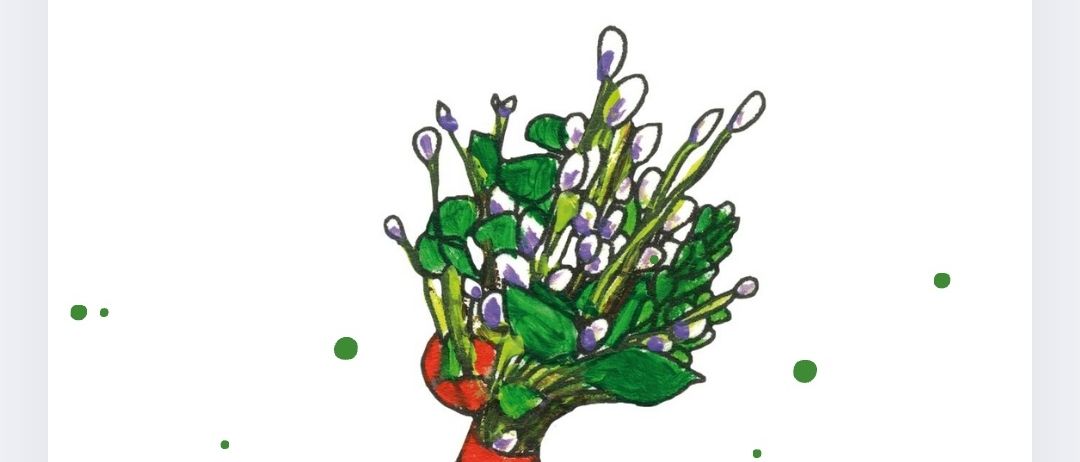 Bild enthält, Advertisement, Plant, Graphics, Flower, Flower Arrangement, Flower Bouquet, Poster, Floral Design, Text, Page