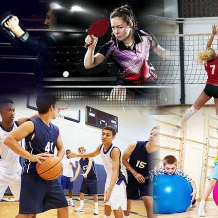 Bild enthält, People, Person, Basketball (Ball), Child, Female, Girl, Adult, Male, Man, Collage