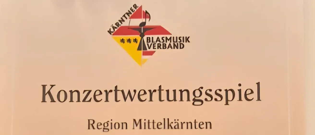 Zertifikat für den Konzertbewertungswettbewerb der Region Mittelkaernten, abgehalten in Liebenfels am 19. April 2026. Stadtkapelle Feldkirchen, unter der Leitung von Kapellmeister Michael Uhr, mit Horand Galler als Obmann. Die Band erzielte 93,17 Punkte.