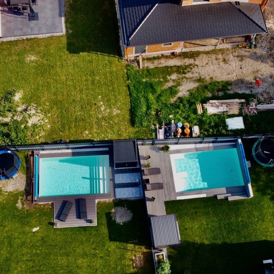 Bild enthält, Pool, Water, Swimming Pool, Outdoors, Aerial View, Architecture, Building