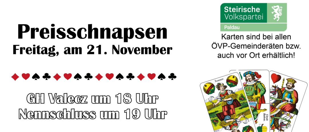 Ein Kartenspiel-Event ist für den 21. November geplant. Die Veranstaltung beginnt um 18:00 Uhr und endet um 19:00 Uhr.
