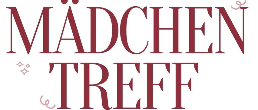 Ein Workshop-Poster für 'Mädchen Treff' am 5. November 2026 von 16-18 Uhr im Mediensaal MS Fürstenfeld. Der Workshop richtet sich an Mädchen und junge Frauen ab 10 Jahren und konzentriert sich auf Periodenwissen, tägliches Management und Empowerment.
