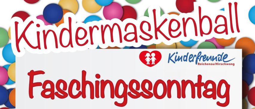 Ein Plakat für die Kindermaskenball Faschingssonntag-Veranstaltung im Gasthof Kobald am 15. Februar. Beginn um 14:00 Uhr. Zeigt einen Clown und einen Zauberhut. Bunte Hintergrundgestaltung.