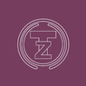 Ein kreisförmiges Logo mit weißem Umriss und einem fetten 'Z' in der Mitte auf lila Hintergrund.