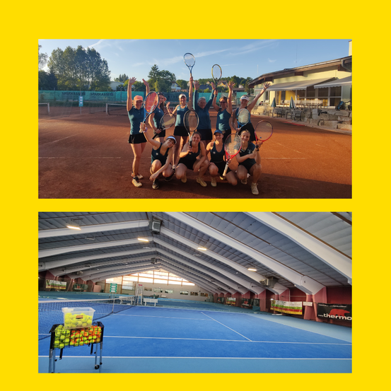 Bild enthält, People, Person, Shoe, Shorts, Collage, Tennis Racket, Hat, Basketball (Ball), Box, Team