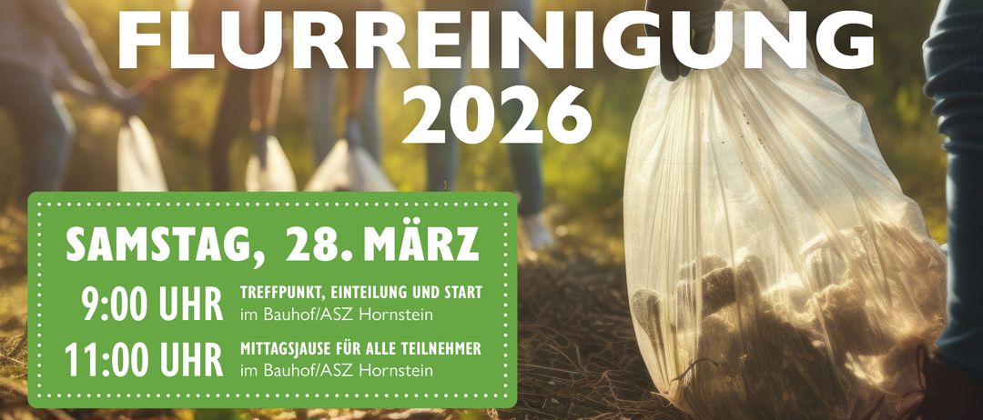 Poster for a community event on March 28, 2026. It includes a schedule, participation details, and instructions for waste collection. Logos of participating organizations are displayed.