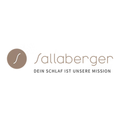 Das Logo von Sallaberger zeigt einen braunen Kreis mit einem 's' darin, begleitet von dem Text 'Dein Schlaf ist unsere Mission.'