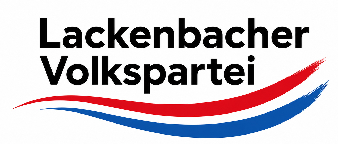 Das Logo der politischen Partei Kenbach mit dem Wort 'Kenbach' in Fettdruck und 'Volkspartei' in kleinerer Schrift, auf weißem Hintergrund.
