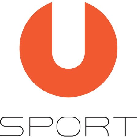 Orange U Logo über dem Wort Sport Union in Schwarz.