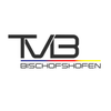 Das Bild zeigt das Logo für TVB Bischofshofen. Es enthält ein stilisiertes 'TVB' in Schwarz und einen bunten horizontalen Streifen darunter.