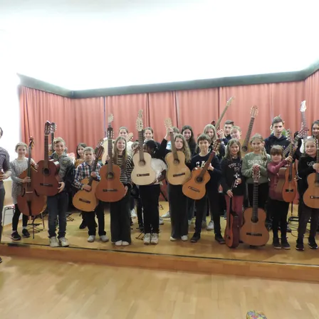 Group Performance, Music, Music Band, Musician, Performer, Person, Shoe, Glasses, Guitar, Indoors