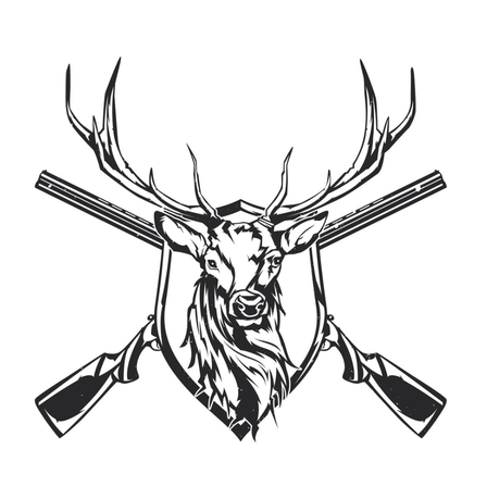 Bild enthält, Deer, Mammal, Wildlife, Elk, Smoke Pipe, Stencil, Art, Drawing, Antler