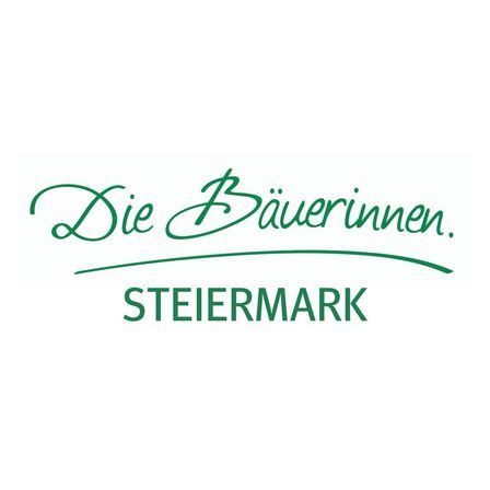 Das Logo von 'Die Bäuerinnen Steiermark' auf weißem Hintergrund mit grünem Text.