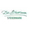 Das Logo von 'Die Bäuerinnen Steiermark' auf weißem Hintergrund mit grünem Text.