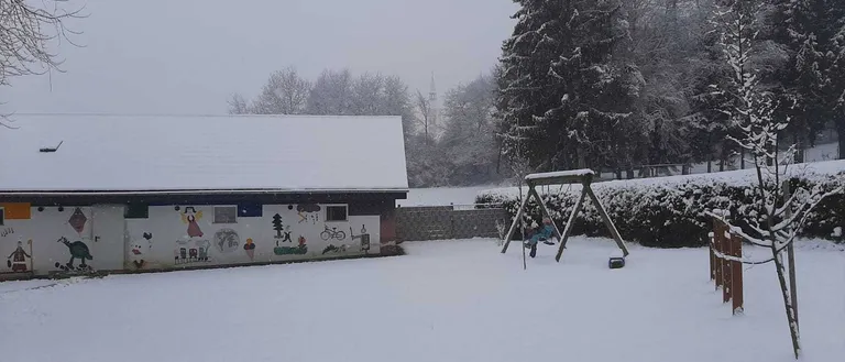 Outdoors, Person, Nature, Shoe, Fir, Building, Snow