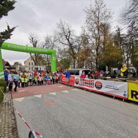 Bild enthält, Plant, Tree, Road, Person, Banner, Text, Fir, People, Tarmac, Car