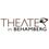 Theater in Behamberg-Logo. Das Logo für Theater in Behamberg zeigt ein stilisiertes Auge mit braunem Umriss und blauer Iris auf weißem Hintergrund. Das Wort 'Theater' ist in Braun geschrieben, während 'in Behamberg' in Schwarz steht.