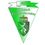 AC-ASKÖ Feldkirchen-Logo. Logo des AC Asko Feldkirchen von 1966, mit einem grünen Dreieck, einem weißen Löwen und einem Kreuz oben.