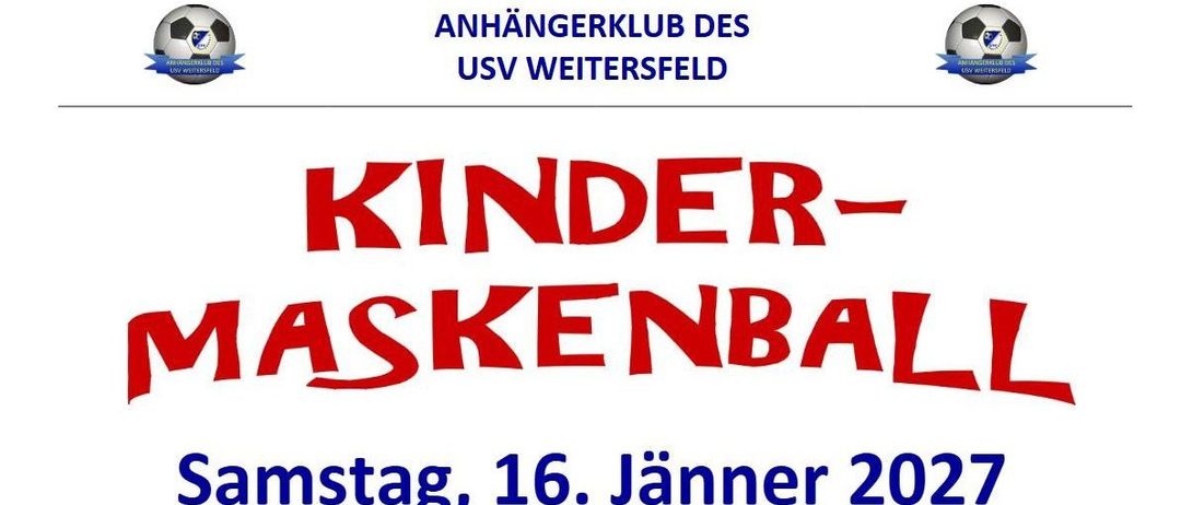 Plakat für die Kinder-Basketballveranstaltung des Anhangerklub des USV Weitersdorf am 16. Januar 2022.