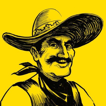 Bild enthält, Clothing, Hat, Adult, Female, Person, Woman, Face, Head, Cowboy Hat, Art