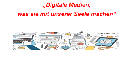 Plakat für einen Vortrag mit Dr. med. Margarete Liebmann über digitale Medien und deren Auswirkungen auf unsere Seele. Der Vortrag ist für Freitag, 12. September 2025 um 19:00 in Trautmannsdorf geplant. Telefonische Voranmeldungen können bei DGKP Johanna Monschein erfolgen.