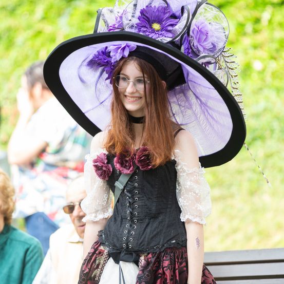 Lady, Person, Hat, Dress, Adult, Female, Woman, Costume, Male, Man