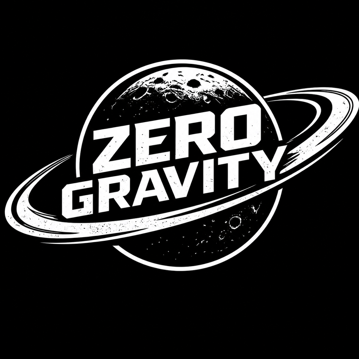 The Zero Gravity logo features a planet with a moon in a circular orbit around it. The words 'ZERO GRAVITY' are written in bold white font.
