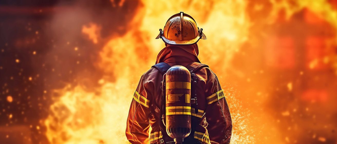 Bild enthält, Fire, Adult, Male, Man, Person