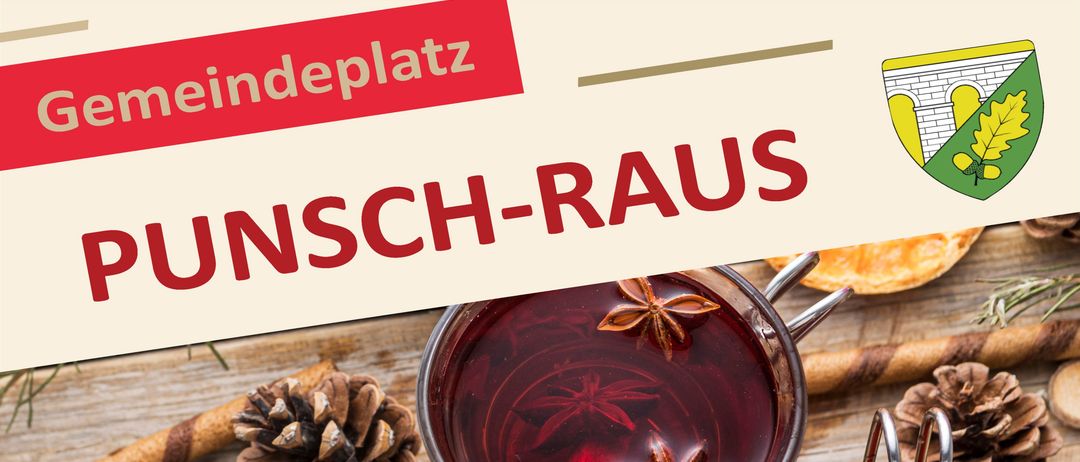Werbeplakat für eine Punsch-Veranstaltung am Freitag, 23. Januar 2026, ab 17:00 Uhr. Es zeigt einen Holztisch mit Bechern gewürzten Weins, Orangen und Wintergewürze. Ein Logo für PunschWelt ist ebenfalls zu sehen.