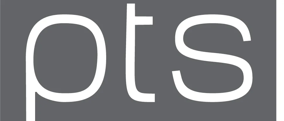 Das Logo der Polytechnischen Schule, dargestellt auf einem grauen Hintergrund mit weißen Buchstaben und grünem Umriss.