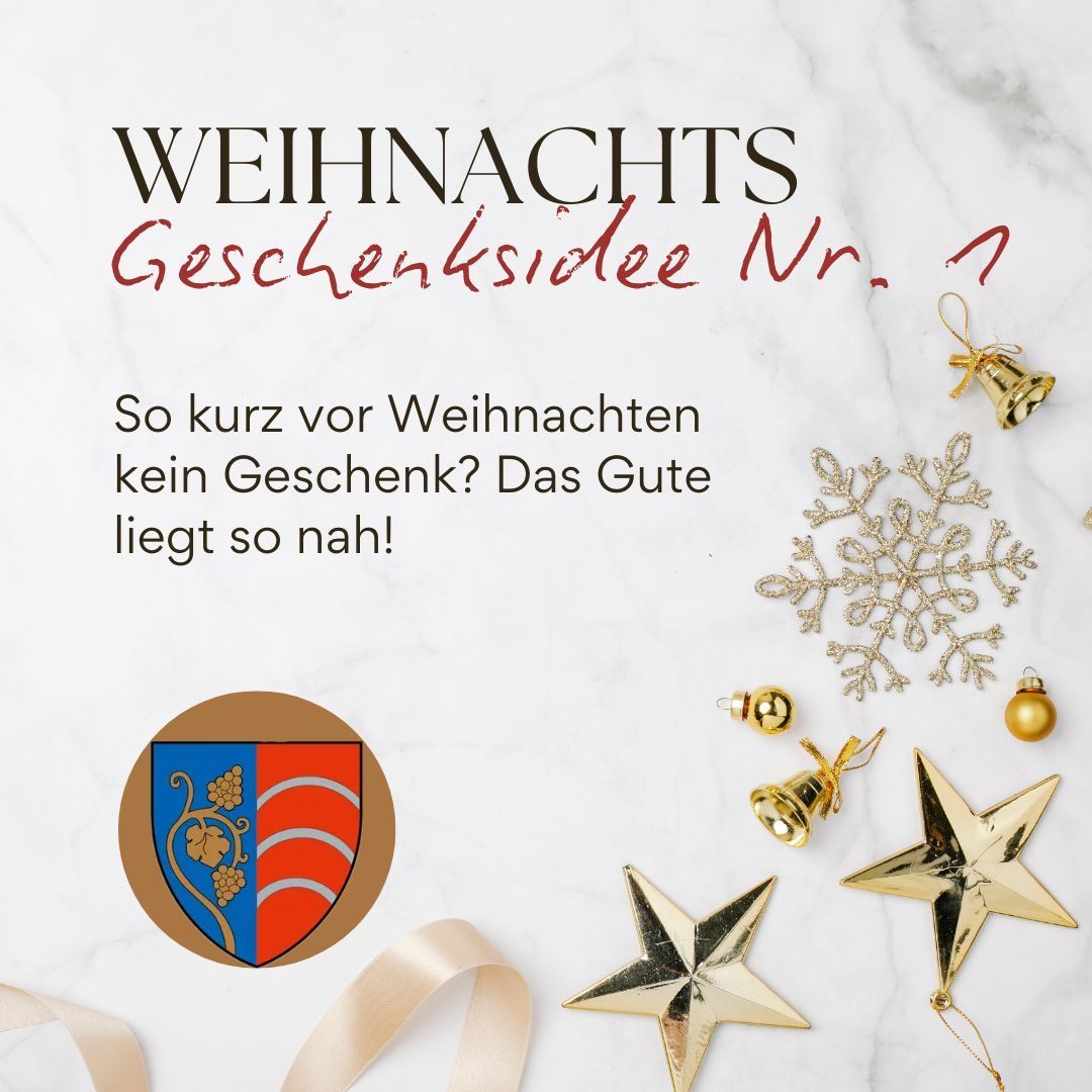 Eine Weihnachtsgeschenkidee für Kurzentschlossene. Das Gute liegt so nah!