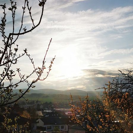Bild enthält, Nature, Outdoors, Sky, Sun, Landscape, Sunlight, Cloud, Vegetation, Sunrise, Scenery