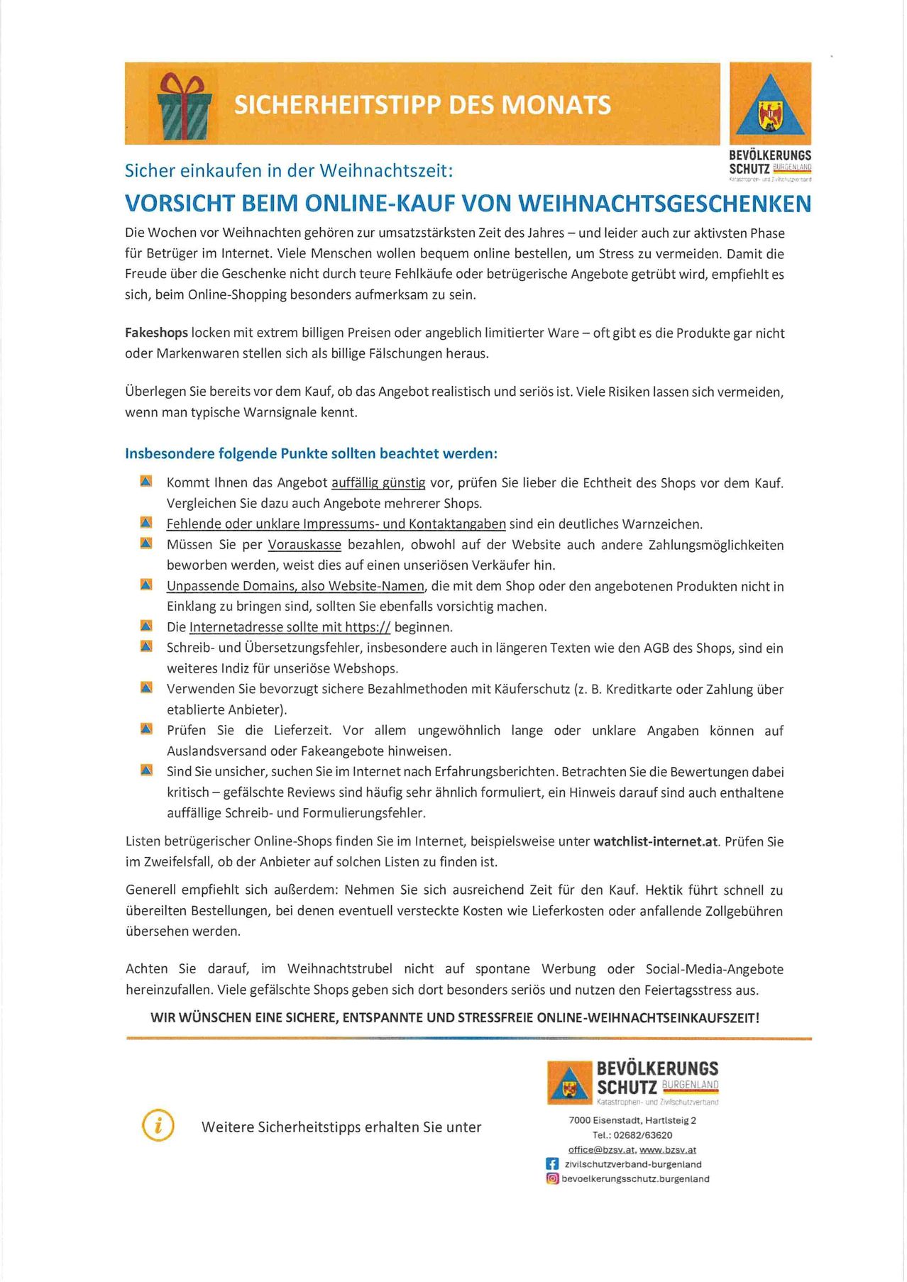 Die Wochen vor Weihnachten gehören zur umsatzstärksten Zeit des Jahres. Fakeshops locken extrem billigen Preisen oder günstig limitierter Ware – oft gibt es die Produkte gar nicht oder Markenware stellen sich als billige Fälschungen heraus. Vergleichen Sie die Angebote und prüfen Sie die Echtheit des Shops vor dem Kauf.