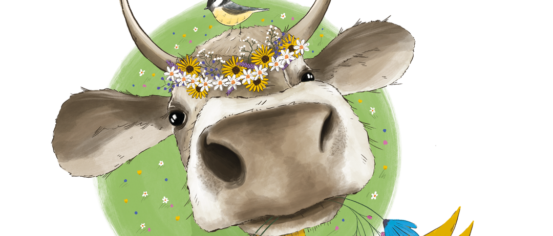 Bild enthält, Animal, Cattle, Livestock, Mammal, Bull, Cow, Bird