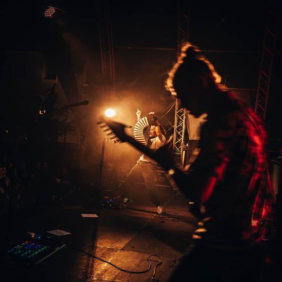 Bild enthält, Concert, Crowd, Person, Urban, Performer, Solo Performance, Lighting