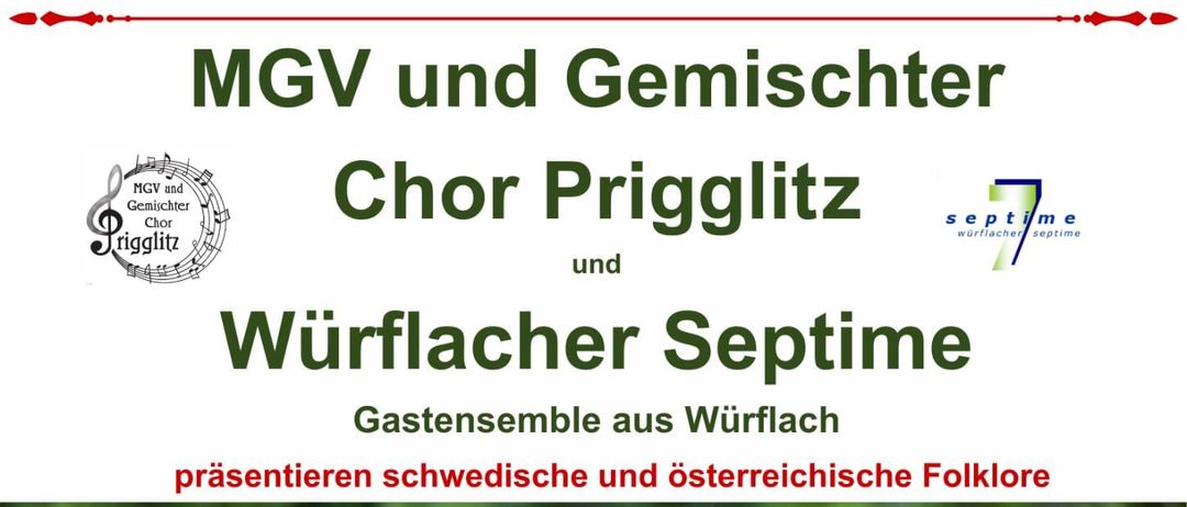 Ein Plakat bewirbt Wurflacher Septime, eine Zusammenkunft mit schwedischer und österreichischer Volksmusik, mit einem Elch im Hut. Die Veranstaltung ist am Samstag, 18. Oktober, um 19:00 Uhr.