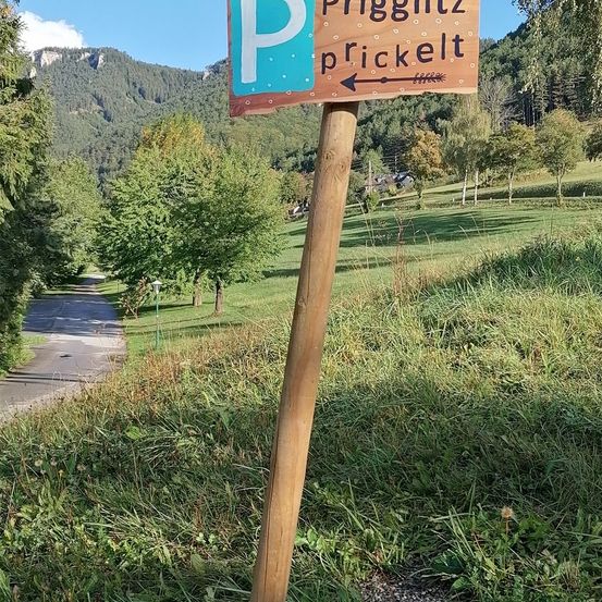 Bild enthält, Grass, Path, Nature, Outdoors, Trail, Tree, Sign, Symbol, Vegetation, Park