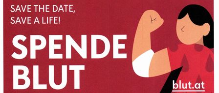 A poster for a blood donation event on Thursday, September 10, 2026, at Bernstein Madonna Castle. The event runs from 4:30 PM to 8:30 PM. It includes a free health check. A QR code is provided for booking.