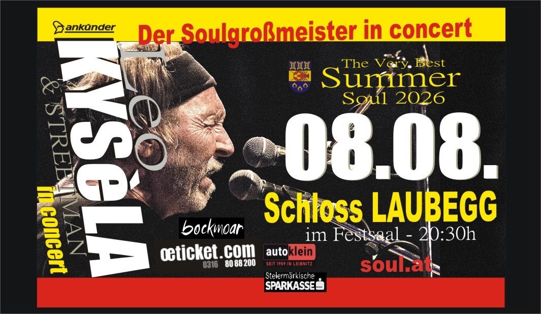 Kysela & Streetman im Konzert am 08.08. im Schloss Laubeck in der Steiermark