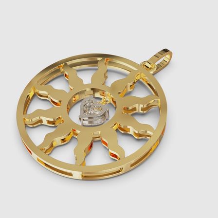 Bild enthält, Machine, Spoke, Alloy Wheel, Vehicle, Wheel, Logo, Jewelry, Locket, Pendant, Gold