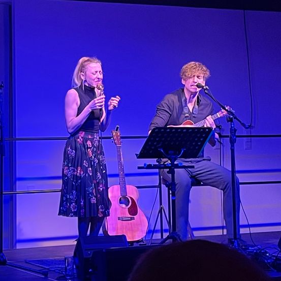 Bild enthält, Stage, Concert, Crowd, Person, Adult, Female, Woman, Male, Man, Guitar