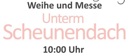 Ein Plakat für eine Wein- und Feierveranstaltung. Eine heilige Messe wird mit Mag. Joan Bilc gehalten. Danach gibt es Frühstück. Ein Fest für die ganze Familie. Sonntag, 19. Juli 2026.