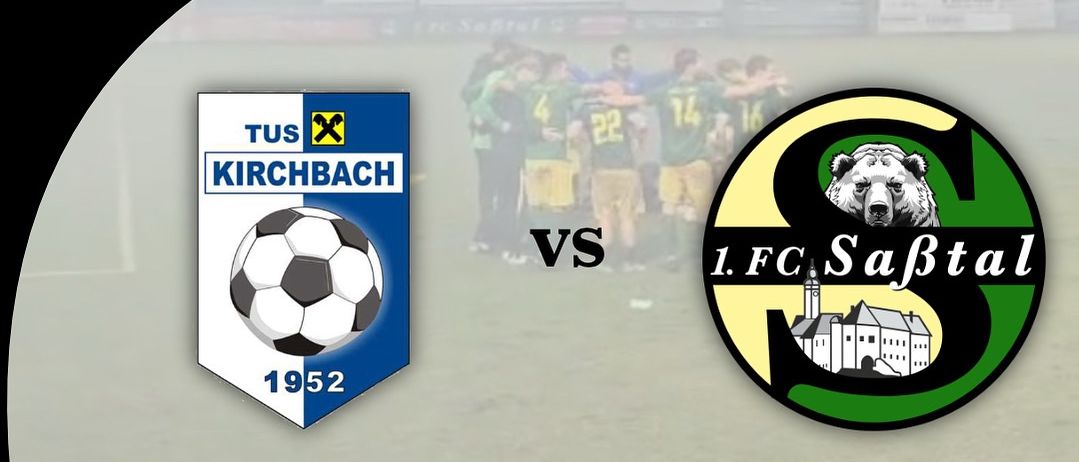 Ein Fußballspiel-Poster für Matchday mit Kirchbach und Sabtal mit Datum und Uhrzeit vom 11.10.2025 um 16 Uhr.