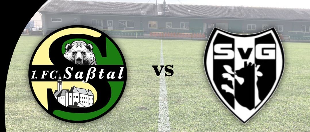 Matchday-Poster mit 1.FC Saftal gegen SVG, Details zum Spiel: Gebietsliga Süd, Runde 11, Freitag, 24.10.2025 - 19 Uhr im Saftalstadion Mettersdorff.